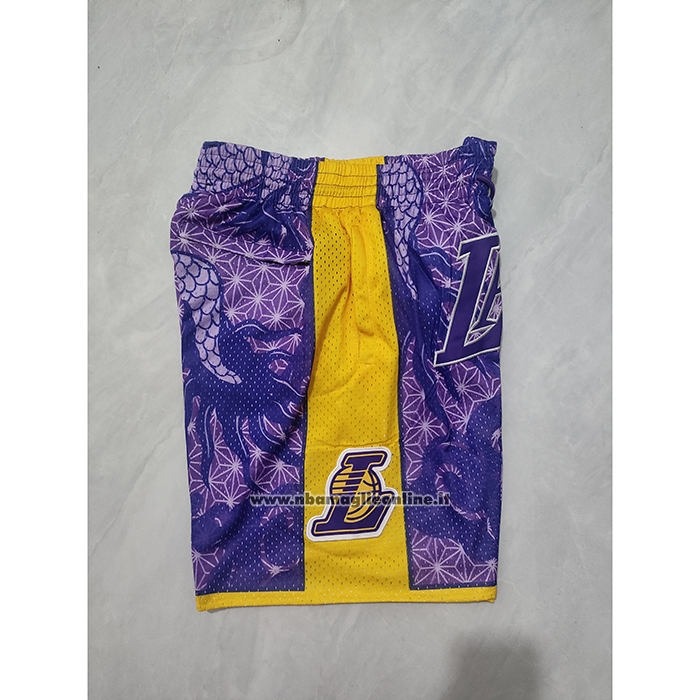 Pantaloncini Los Angeles Lakers Asian Heritage Just Don Viola